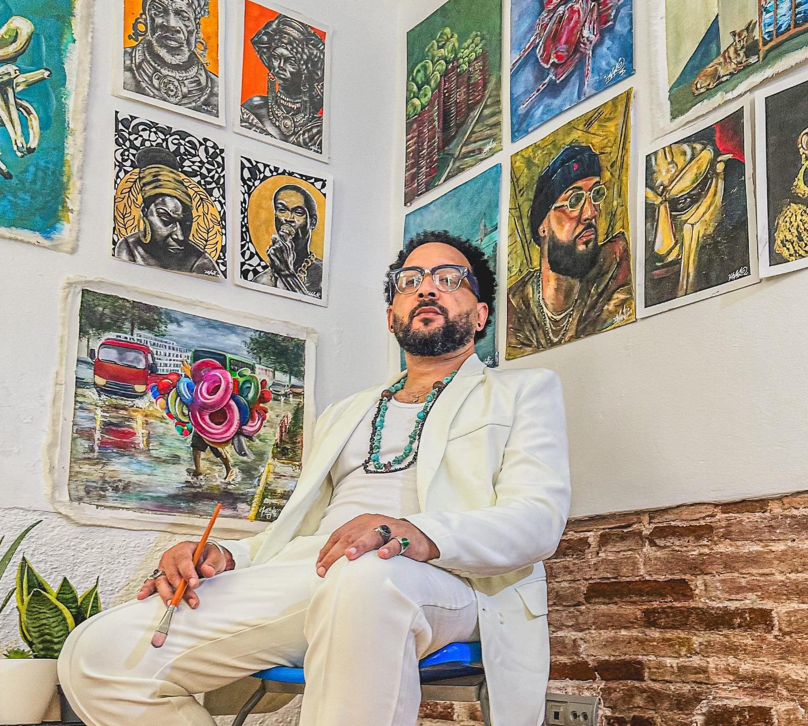 Kashmir Jones cautivó al público barcelonés con su arte en vivo.