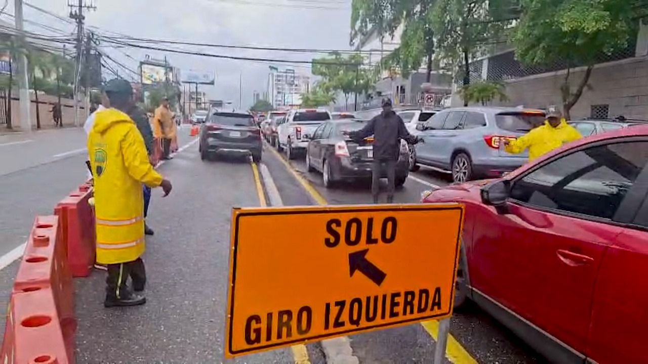DIGESETT habilita nuevo contraflujo en la avenida Abraham Lincoln para mejorar la fluidez del tránsito