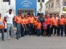 Defensa Civil de Santo Domingo Oeste y encargado del destacamento policial de Buenos Aires de Herrera fortalecen vínculos de cooperación institucional.